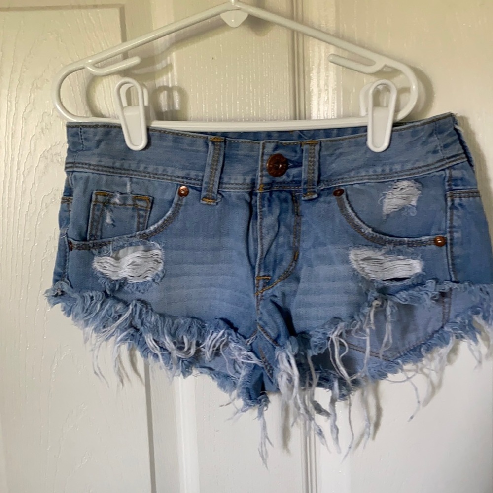 Bullhead denim, Extreme fray, Hem short